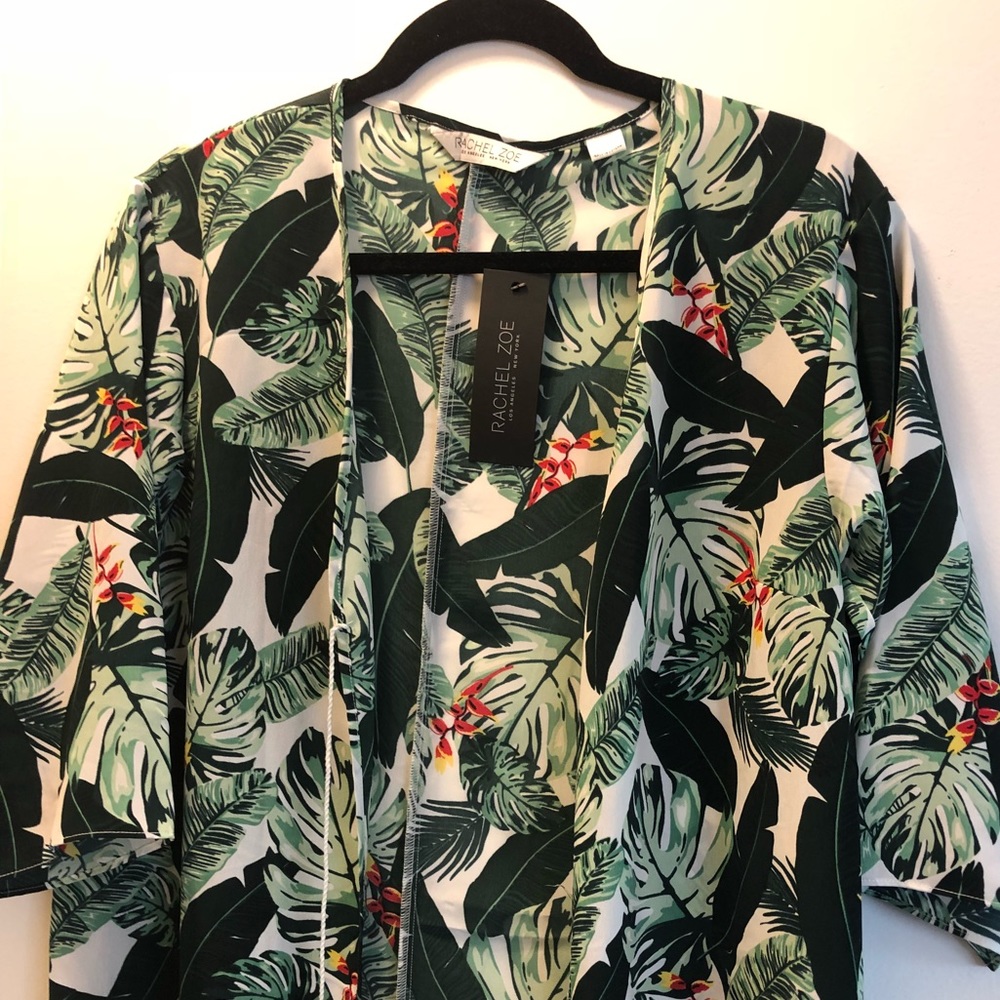 Rachel Zoe Palm Print Duster